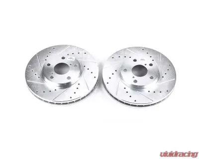 Power Stop Evolution Drilled & Slotted Rotors - Pair Front Lexus GS300 1993-2005 - JBR716XPR