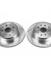 Power Stop Evolution Drilled & Slotted Rotors - Pair Rear Lexus GS300 1993-1997                                     - JBR717XPR - Image 2