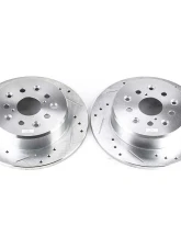 Power Stop Evolution Drilled & Slotted Rotors - Pair Rear Lexus GS300 1998-2005                                     - JBR739XPR - Image 2