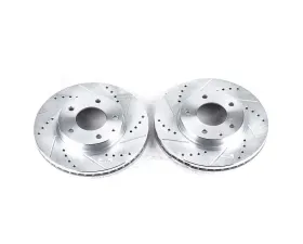 Power Stop Evolution Drilled & Slotted Rotors - Pair Front Mazda Millenia 1995-2000