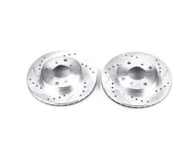 Power Stop Evolution Drilled & Slotted Rotors - Pair Front Acura CL 1998-1999