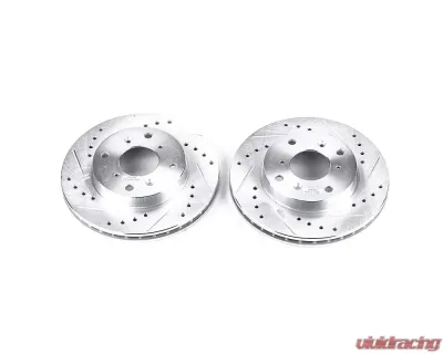 Power Stop Evolution Drilled & Slotted Rotors - Pair Front Acura CL 1998-1999 - JBR797XPR