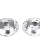 Power Stop Evolution Drilled & Slotted Rotors - Pair Rear Acura CL 1998-1999                                     - JBR799XPR - Image 2