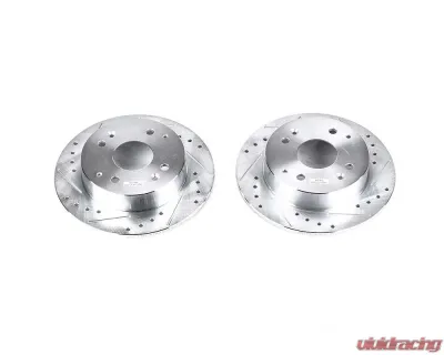 Power Stop Evolution Drilled & Slotted Rotors - Pair Rear Acura CL 1998-1999 - JBR799XPR