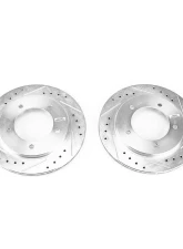 Power Stop Evolution Drilled & Slotted Rotors - Pair Front Chevrolet Tracker 1999-2004                                     - JBR955XPR - Image 2