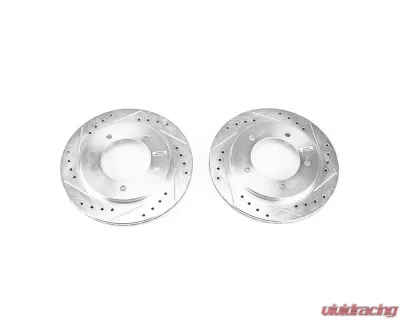 Power Stop Evolution Drilled & Slotted Rotors - Pair Front Chevrolet Tracker 1999-2004 - JBR955XPR