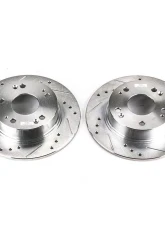 Power Stop Evolution Drilled & Slotted Rotors - Pair Rear Acura TSX 2004-2008                                     - JBR964XPR - Image 2