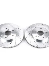 Power Stop Evolution Drilled & Slotted Rotors - Pair Front Lexus ES300 2002                                     - JBR972XPR - Image 2