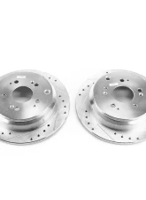 Power Stop Evolution Drilled & Slotted Rotors - Pair Rear Honda Odyssey 2005-2010                                     - JBR990XPR - Image 2