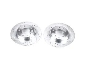 Power Stop Evolution Drilled & Slotted Rotors - Pair Rear Ford Fusion 2006-2012