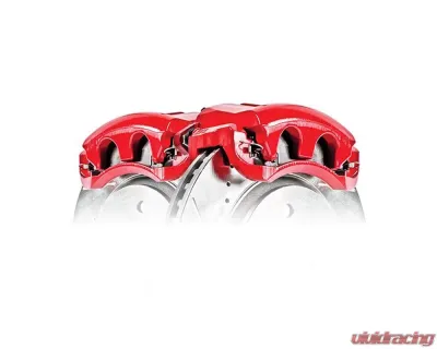Power Stop Red Calipers w/Brackets - Pair Rear Buick LeSabre 2000-2005 - S4718B