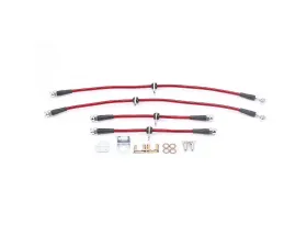 Power Stop Stainless Steel Braided Brake Hose Kit Front & Rear Honda Fit 2009-2013