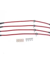 Power Stop Stainless Steel Braided Brake Hose Kit Front & Rear Mitsubishi Lancer 2008                                     - BH00079 - Image 2