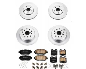 Power Stop Z17 Evolution Geomet Coated Brake Kit Front & Rear Lexus GS300 1998-2005