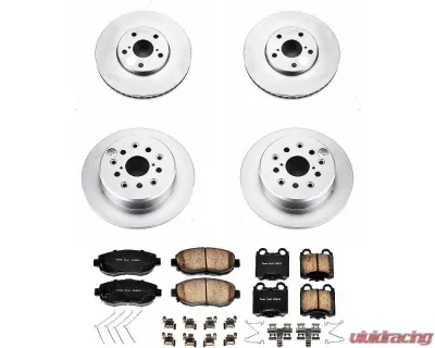 Power Stop Z17 Evolution Geomet Coated Brake Kit Front & Rear Lexus GS300 1998-2005 - CRK1079