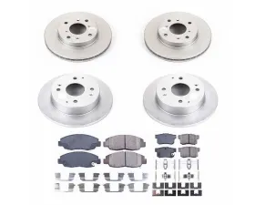 Power Stop Z17 Evolution Geomet Coated Brake Kit Front & Rear Acura CL 1998-1999