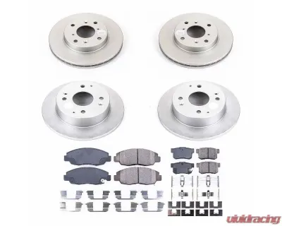 Power Stop Z17 Evolution Geomet Coated Brake Kit Front & Rear Acura CL 1998-1999 - CRK1240