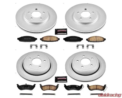 Power Stop Z17 Evolution Geomet Coated Brake Kit Front & Rear Ford Crown Victoria 2003-2011 - CRK1365