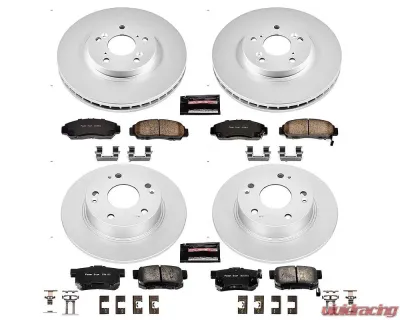 Power Stop Z17 Evolution Geomet Coated Brake Kit Front & Rear Acura TSX 2004-2008 - CRK2297