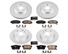 Power Stop Z17 Evolution Geomet Coated Brake Kit Front & Rear Acura TL 2004-2008