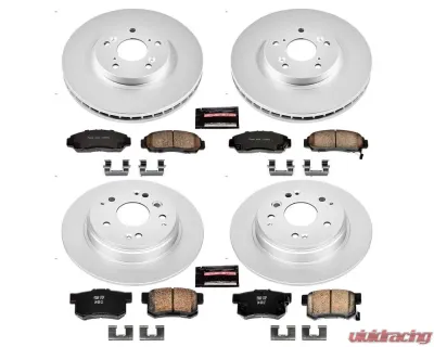 Power Stop Z17 Evolution Geomet Coated Brake Kit Front & Rear Acura TL 2004-2008 - CRK2298
