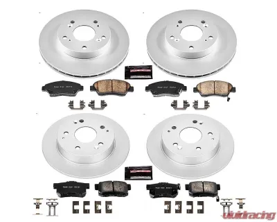 Power Stop Z17 Evolution Geomet Coated Brake Kit Front & Rear Acura RSX 2002-2006 - CRK2387