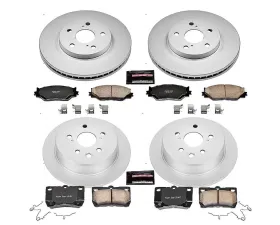 Power Stop Z17 Evolution Geomet Coated Brake Kit Front & Rear Lexus IS250 2006-2013