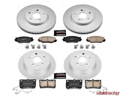 Power Stop Z17 Evolution Geomet Coated Brake Kit Front & Rear Lexus IS250 2006-2013 - CRK2407
