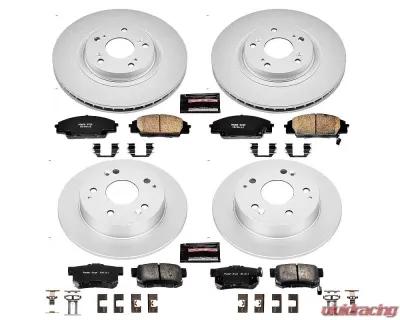 Power Stop Z17 Evolution Geomet Coated Brake Kit Front & Rear Acura RSX 2002-2006 - CRK2441