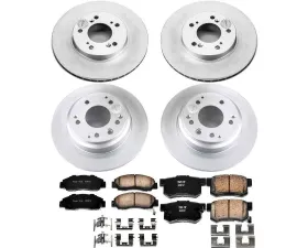 Power Stop Z17 Evolution Geomet Coated Brake Kit Front & Rear Acura Legend 1991-1995