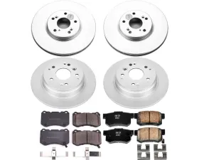 Power Stop Z17 Evolution Geomet Coated Brake Kit Front & Rear Acura TL 2004-2008