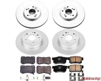 Power Stop Z17 Evolution Geomet Coated Brake Kit Front & Rear Acura TL 2004-2008 - CRK2718