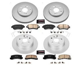 Power Stop Z17 Evolution Geomet Coated Brake Kit Front & Rear Lexus ES300 1992-1996