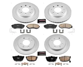 Power Stop Z17 Evolution Geomet Coated Brake Kit Front & Rear Hyundai Elantra 1998-2001