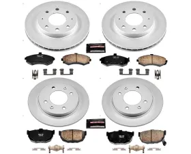 Power Stop Z17 Evolution Geomet Coated Brake Kit Front & Rear Hyundai Elantra 2002-2005