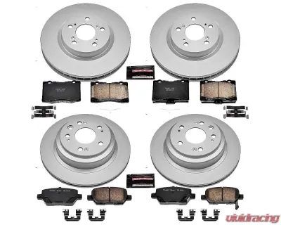 Power Stop Z17 Evolution Geomet Coated Brake Kit Front & Rear Acura RL 2005-2012 - CRK4045