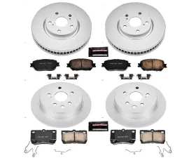 Power Stop Z17 Evolution Geomet Coated Brake Kit Front & Rear Lexus IS250 2009-2013