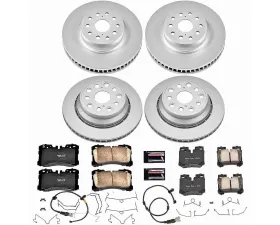 Power Stop Z17 Evolution Geomet Coated Brake Kit Front & Rear Lexus LS460 2007-2009