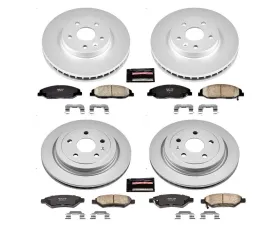 Power Stop Z17 Evolution Geomet Coated Brake Kit Front & Rear Cadillac CTS 2008-2014