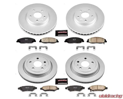 Power Stop Z17 Evolution Geomet Coated Brake Kit Front & Rear Cadillac CTS 2008-2014 - CRK4134