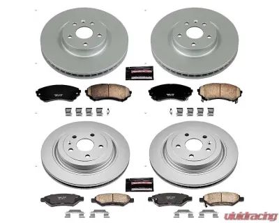 Power Stop Z17 Evolution Geomet Coated Brake Kit Front & Rear Cadillac CTS 2008-2014 - CRK4135