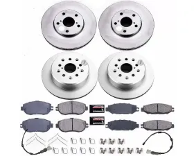 Power Stop Z17 Evolution Geomet Coated Brake Kit Front & Rear Lexus LS400 1993-1994