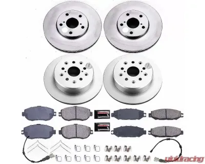 Power Stop Z17 Evolution Geomet Coated Brake Kit Front & Rear Lexus LS400 1993-1994 - CRK4335