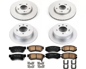 Power Stop Z17 Evolution Geomet Coated Brake Kit Front & Rear Hyundai Elantra 2007-2010