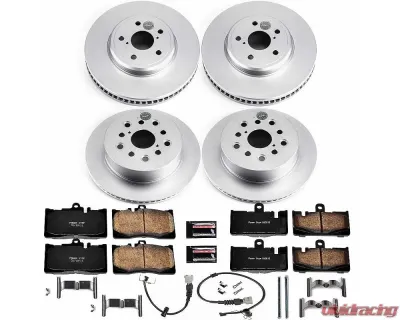 Power Stop Z17 Evolution Geomet Coated Brake Kit Front & Rear Lexus LS430 2001-2006 - CRK4462