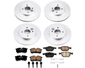 Power Stop Z17 Evolution Geomet Coated Brake Kit Front & Rear Ford Focus 2002-2004