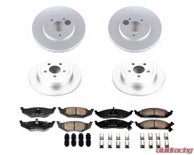 Power Stop Z17 Evolution Geomet Coated Brake Kit Front & Rear Chrysler Cirrus 1995-2000 - CRK6264