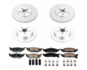 Power Stop Z17 Evolution Geomet Coated Brake Kit Front & Rear Chrysler Cirrus 1995-2000