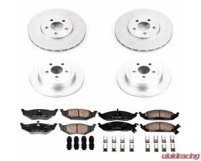 Power Stop Z17 Evolution Geomet Coated Brake Kit Front & Rear Chrysler Cirrus 1995-2000 - CRK6265