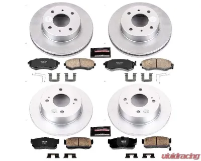 Power Stop Z17 Evolution Geomet Coated Brake Kit Front & Rear Infiniti G20 1991-1996 - CRK658